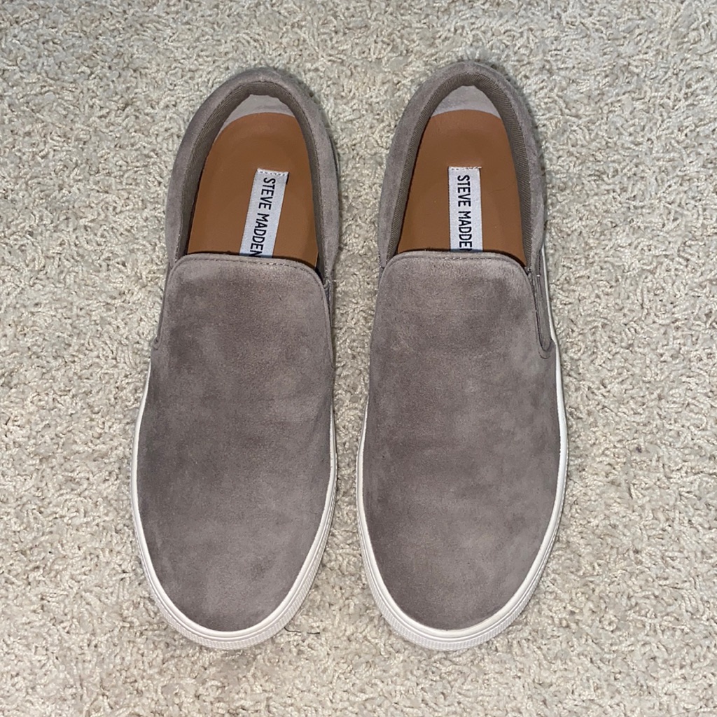 Steve Madden Gills Sneaker Gray Suede